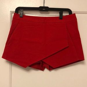 Red skort.